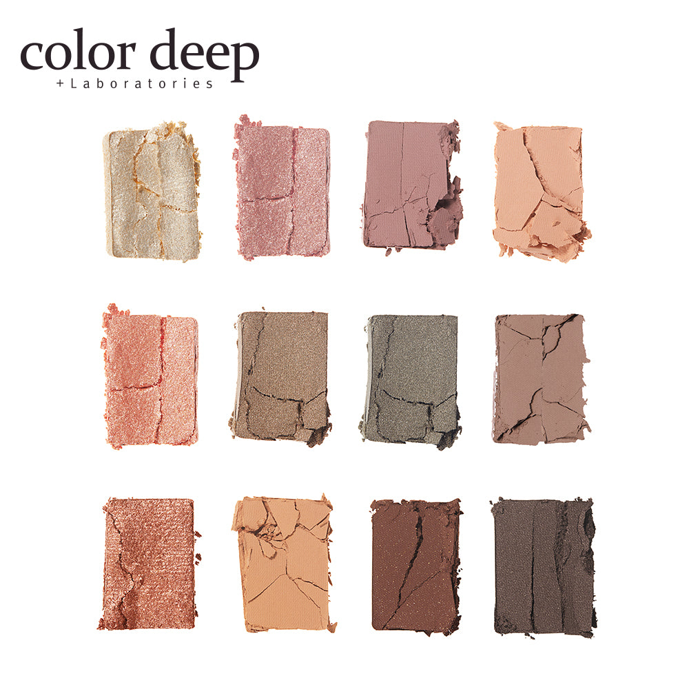 piyonna Colordeep Glam Shimmer Brick 12-Color Eyeshadow Palette Maquillage Yeux Fard à paupières