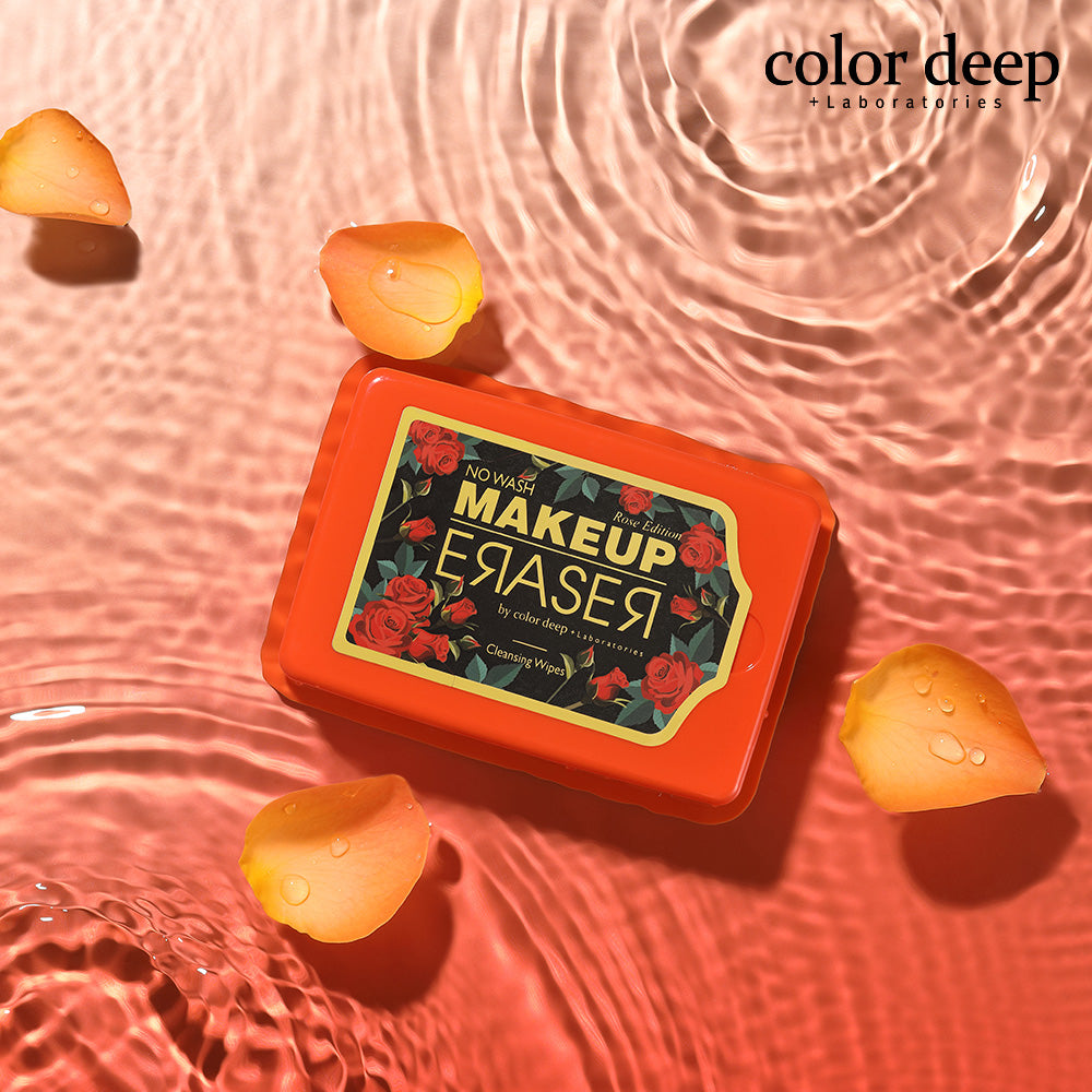 piyonna Colordeep Makeup Eraser Vegan Cleansing Sheet Rose Edition 30 Sheets Soin de la peau Démaquillage Lingette & Pad démaquillant