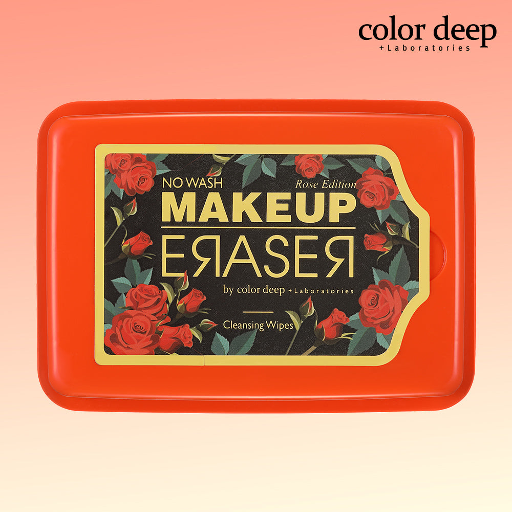 piyonna Colordeep Makeup Eraser Vegan Cleansing Sheet Rose Edition 30 Sheets Soin de la peau Démaquillage Lingette & Pad démaquillant