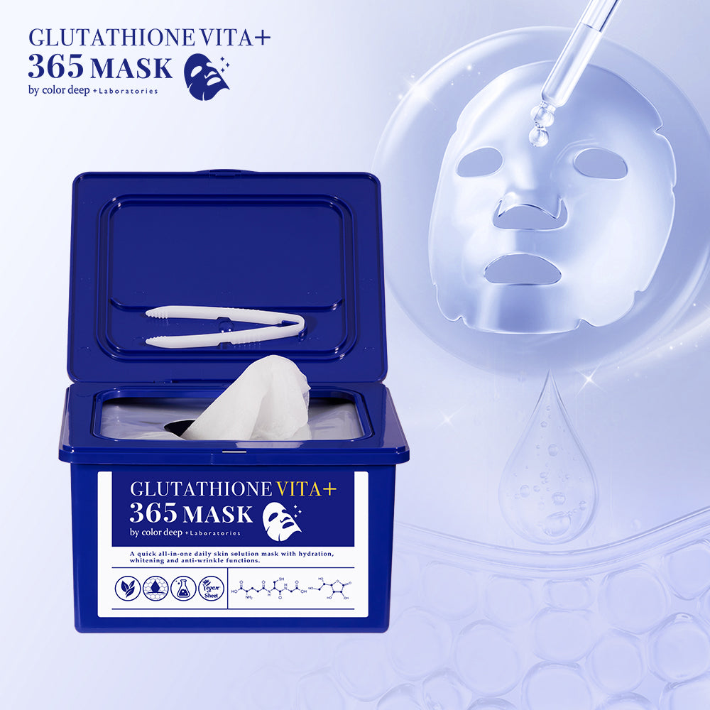 piyonna Colordeep Glutathione Vita + 365 Mask Pack 30 Sheets Face Mask Sheet Mask