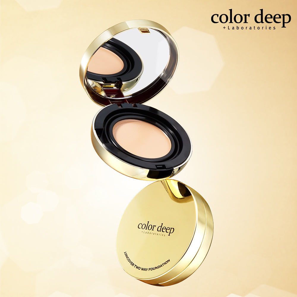 piyonna Colordeep Jjin Cover Foundation Two-Way Pact Maquillage Teint Fond de teint