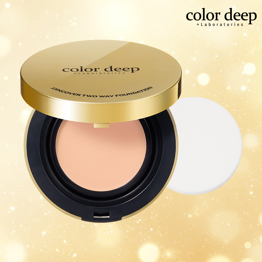 piyonna Colordeep Jjin Cover Foundation Two-Way Pact Maquillage Teint Fond de teint