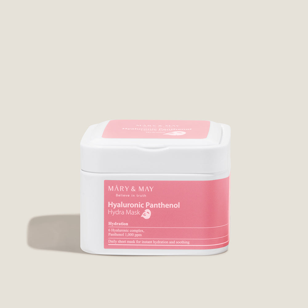 piyonna Mary&May Hyaluronic Panthenol Hydra Mask 30 Sheets Masque Masque visage