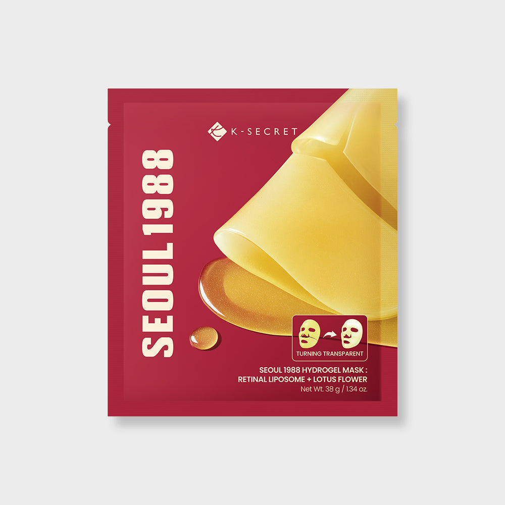 piyonna SEOUL 1988 HYDROGEL MASK: Retinal Liposome + Lotus Flower (38g x 4ea) Masque Masque visage