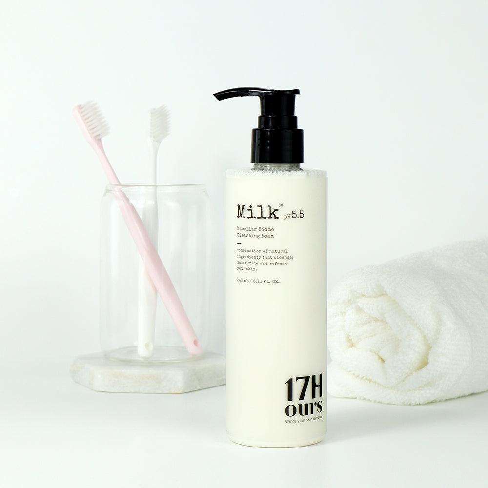 piyonna Mousse Nettoyante Micellaire Biome Milk White 250g Soins visage Démaquillage Mousse nettoyante