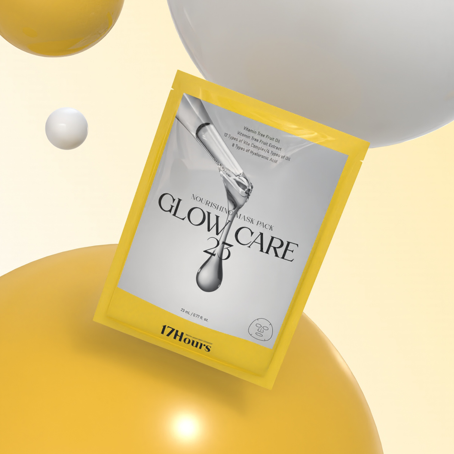 piyonna Glow Care 23 Nourishing Mask Pack 25ml x5 Face Mask Sheet Mask