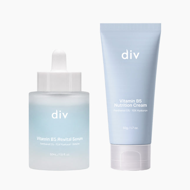 piyonna Vitamin B5 Hydrating Nourishing Double Care (Serum 50ml + Cream 50g) Face Care Serum