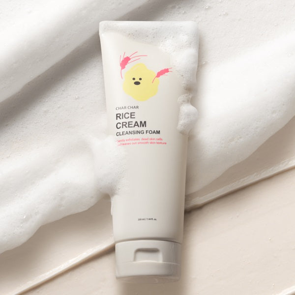 piyonna Rice Cream Cleansing Foam and Cica Mung Bean Cleansing Foam 220ml Soins visage Démaquillage Mousse nettoyante