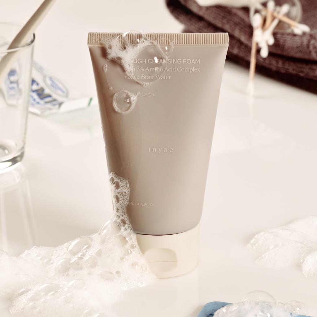 piyonna Inyoe Amino Acid Rice Dough Cleansing Foam 120ml Soins visage Démaquillage Mousse nettoyante