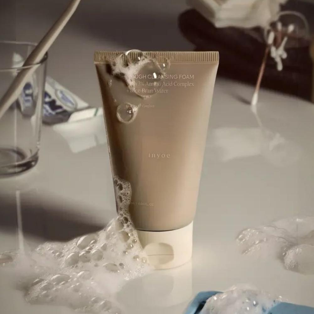 piyonna Inyoe Amino Acid Rice Dough Cleansing Foam 120ml Soins visage Démaquillage Mousse nettoyante