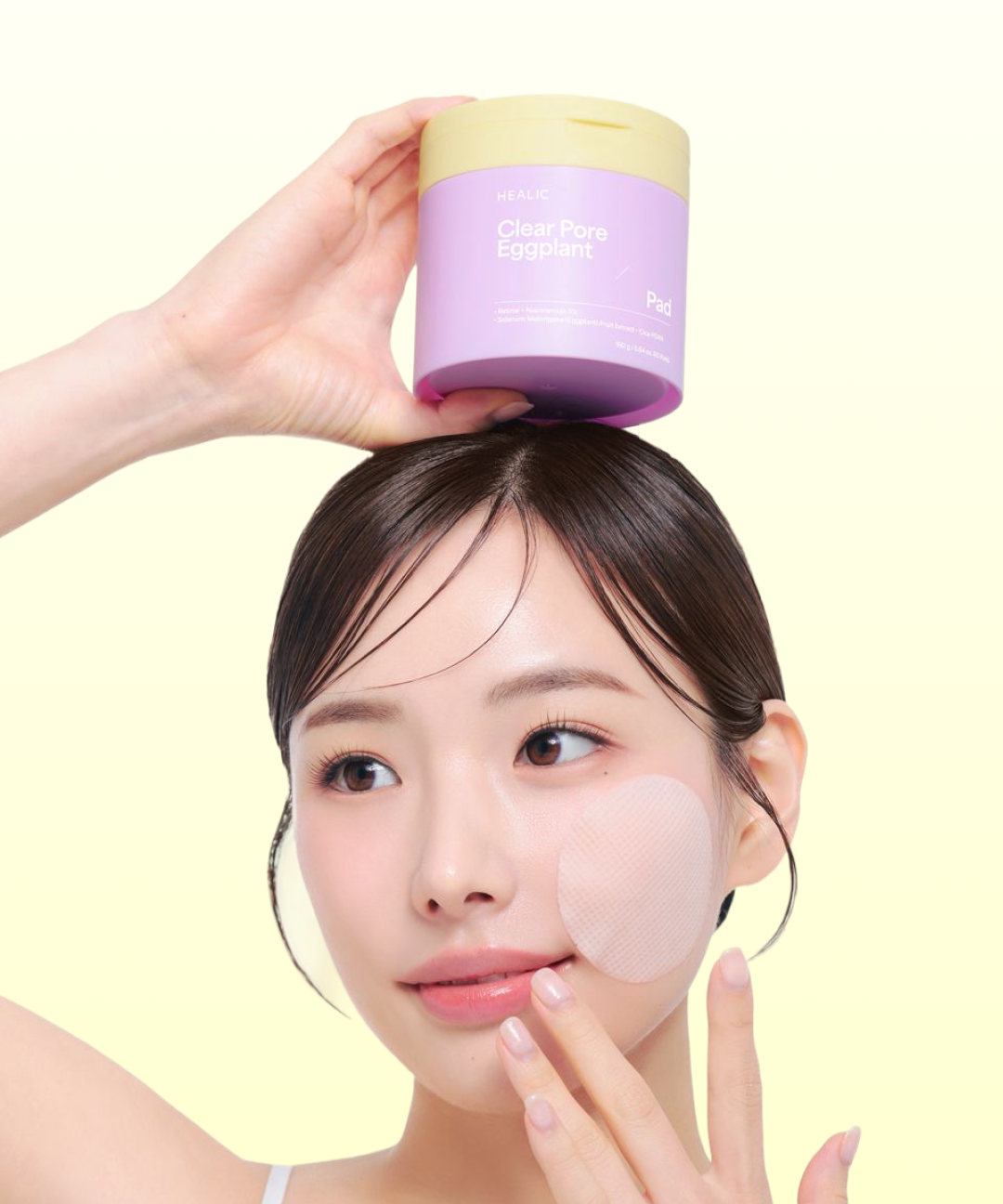 piyonna Healic Clear Pore Retinal Eggplant Pad 60 Sheets Soins visage Toner Pads tonifiants