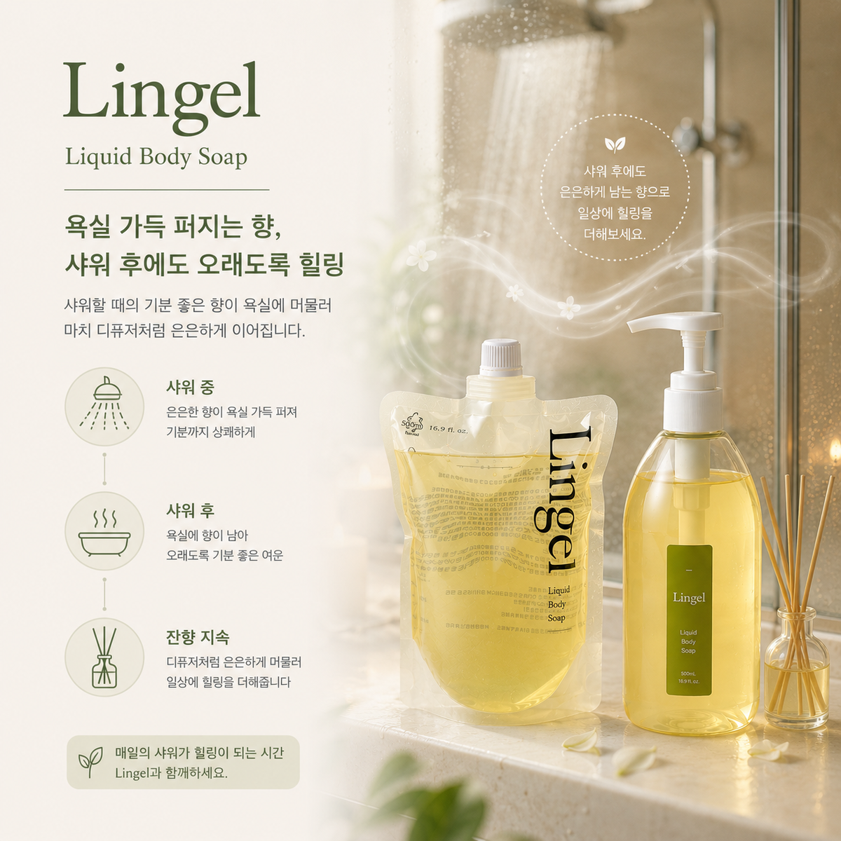 piyonna Gel Douche Parfum Citron Recharge 500ml Cheveux & Soins corps Soin du corps Gel douche
