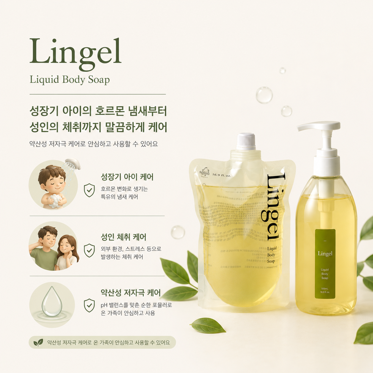piyonna Gel Douche Parfum Citron Recharge 500ml Cheveux & Soins corps Soin du corps Gel douche