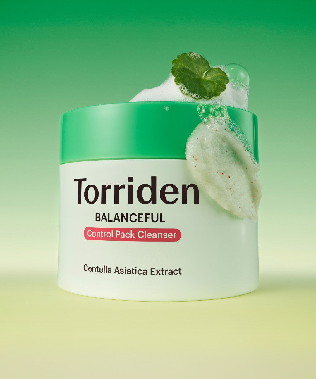 piyonna Torriden BALANCEFUL Cica Pore Control Pack Cleanser 120g Soins visage Démaquillage Mousse nettoyante