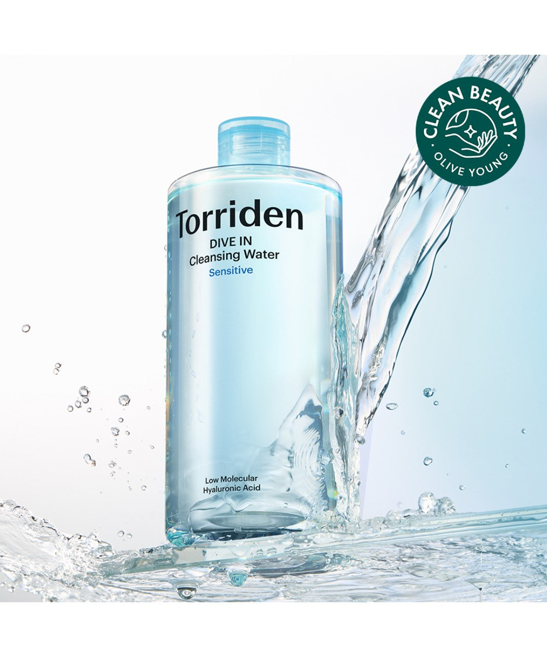 piyonna Torriden DIVE-IN Low Molecular Hyaluronic Acid Cleansing Water 400ml Soins visage Démaquillage Huile dém.