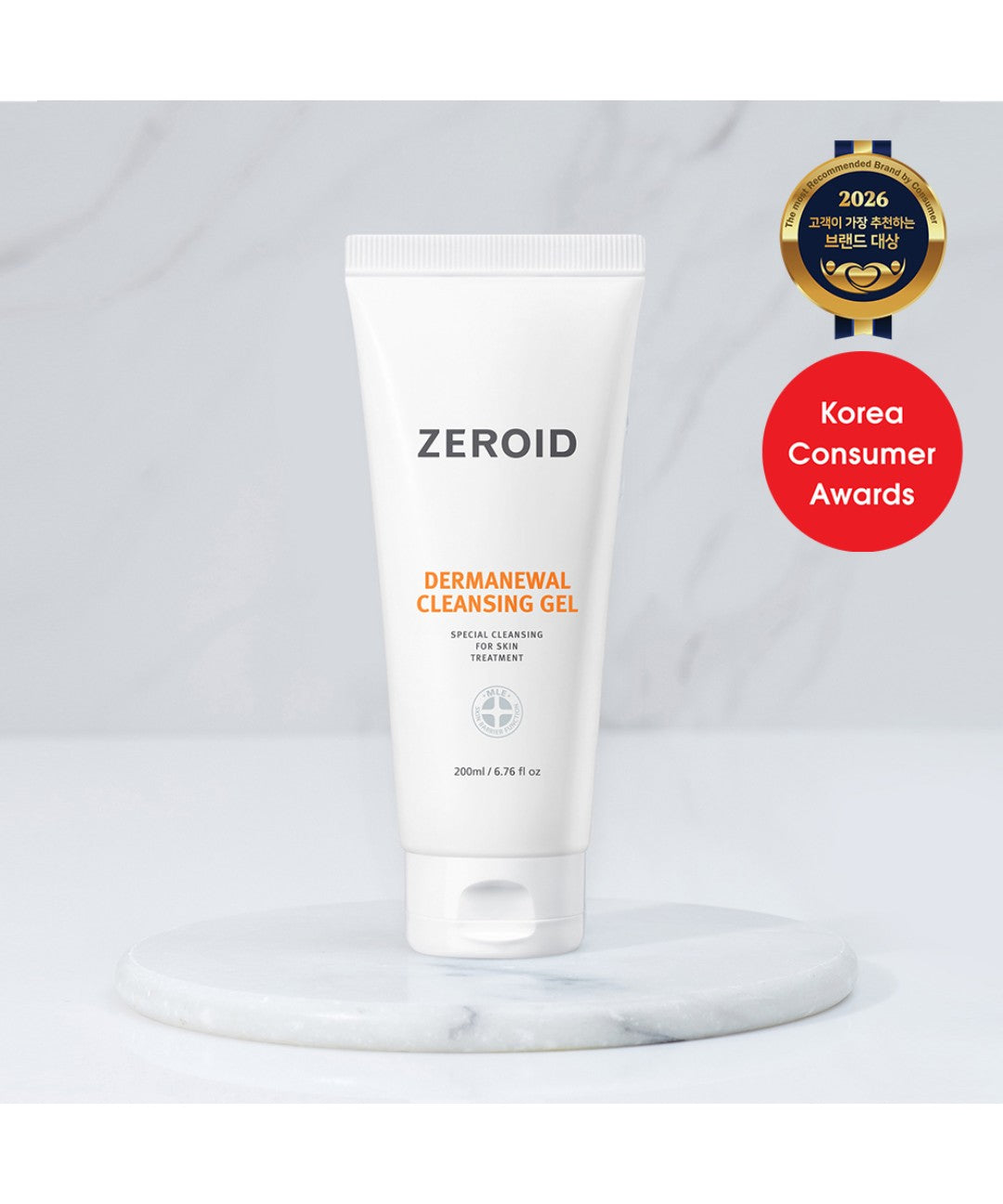 piyonna Zeroid Dermanewal Cleansing Gel 200ml Soins visage Démaquillage Mousse nettoyante