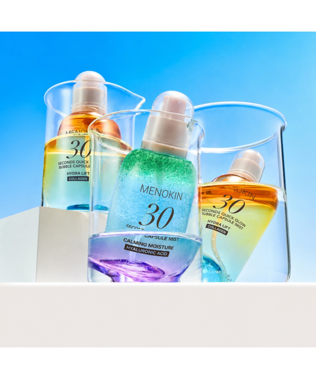 piyonna MENOKIN 30 Seconds Quick Glow Bubble Capsule Mist Hydra Lift 98ml Face Care Toner Mist
