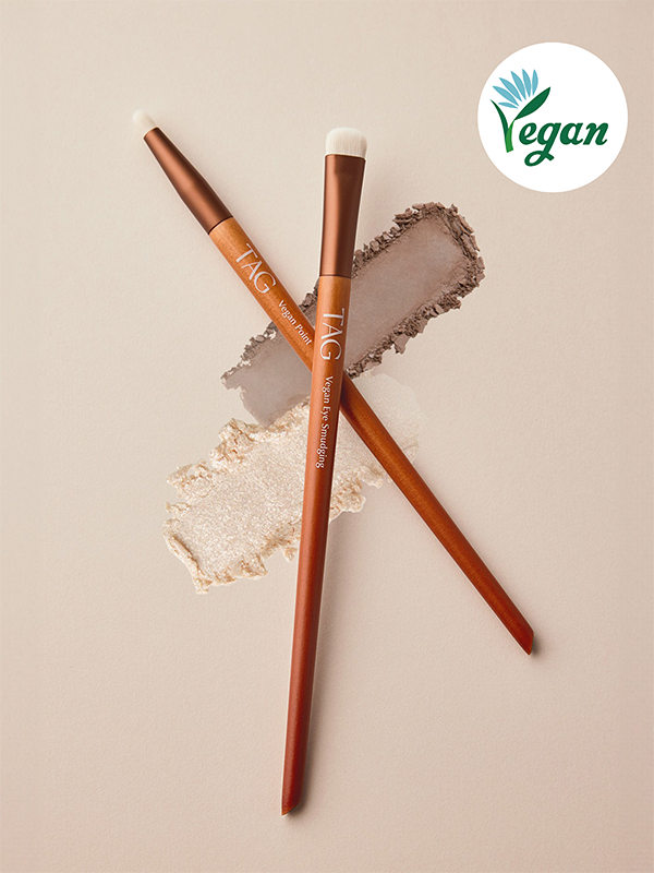 piyonna TAG Vegan Blending Brush Duo Maquillage Access. beauté Pinceau