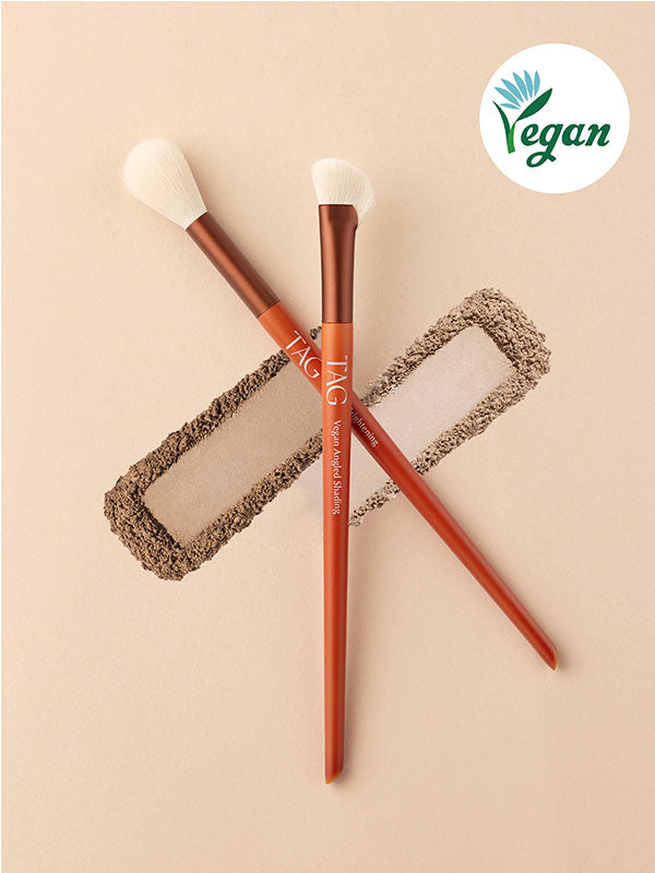 piyonna TAG Vegan Detail Brush Duo (Brightening & Shading) Maquillage Access. beauté Pinceau
